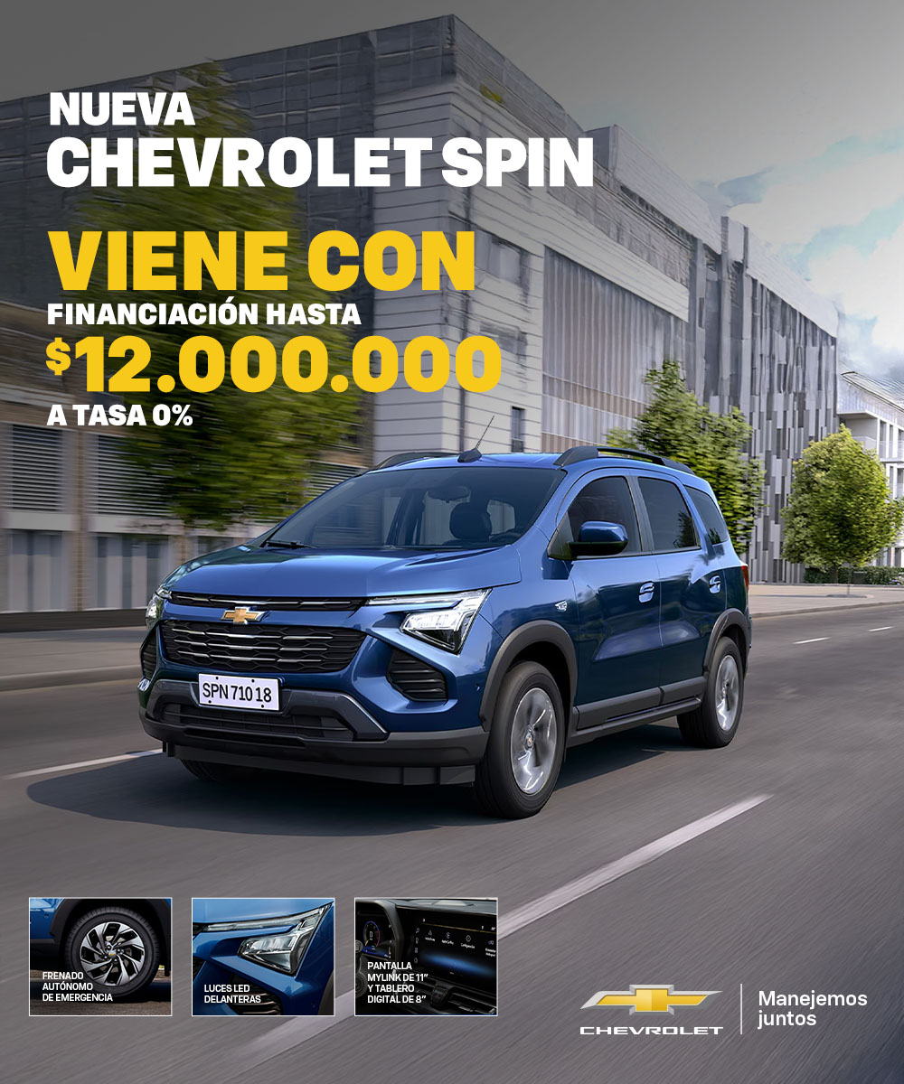 Chevrolet Spin 2026 - Espacio y confort para toda la familia.