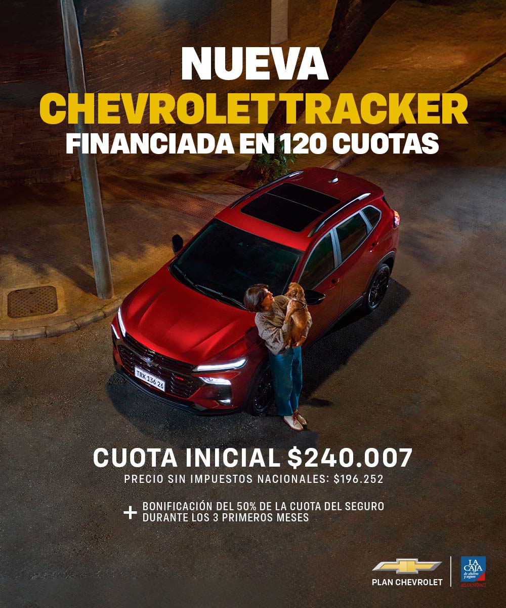 Chevrolet Tracker, SUV versátil y espaciosa, perfecta para la familia y equipada con tecnología avanzada.