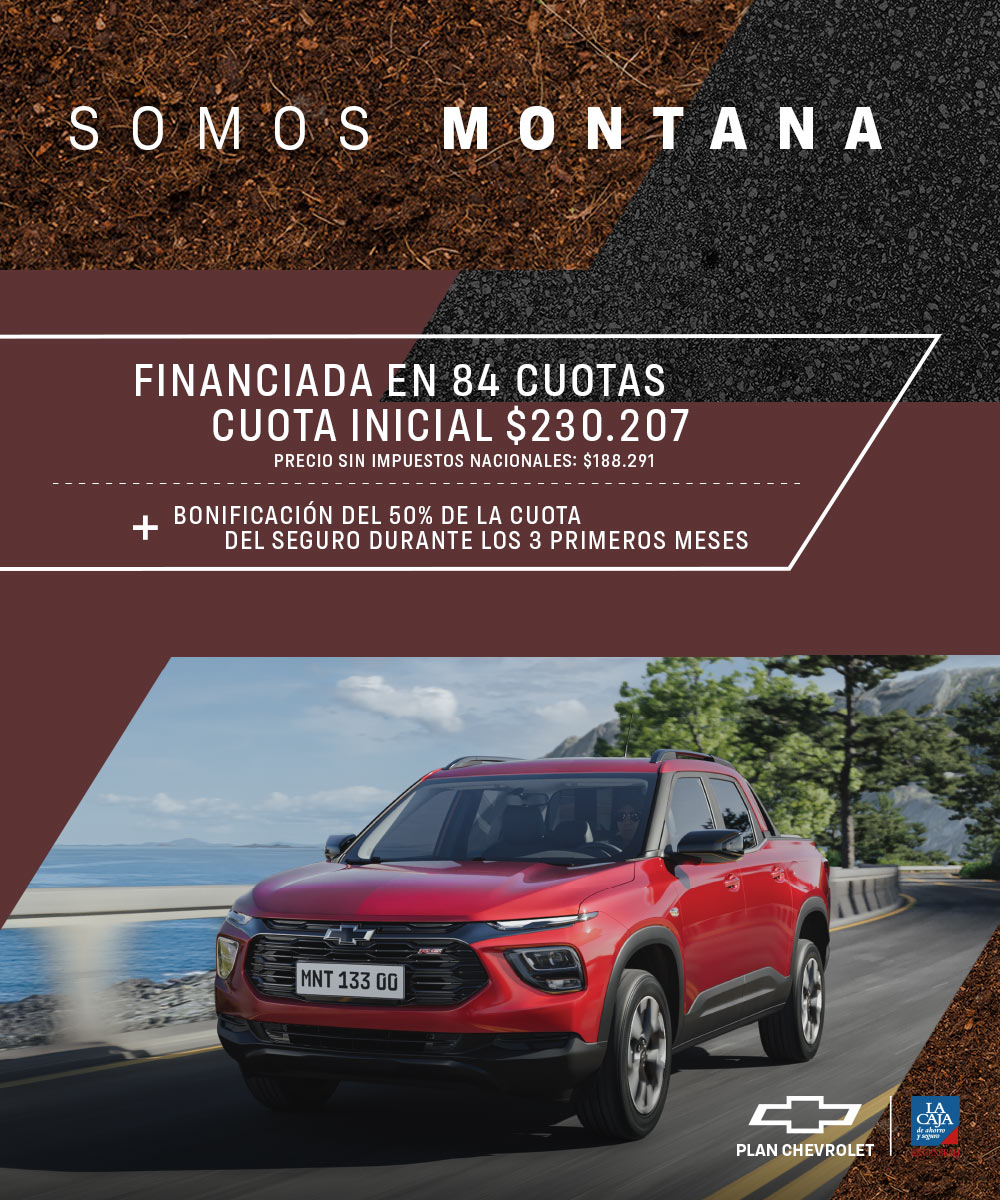 Accedé a tu Chevrolet Montana financiada en 84 cuotas